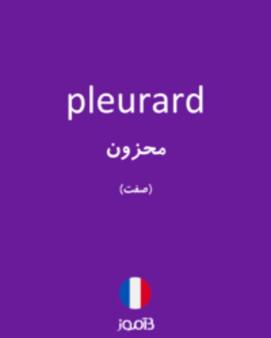  تصویر pleurard - دیکشنری انگلیسی بیاموز