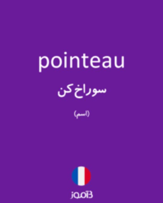  تصویر pointeau - دیکشنری انگلیسی بیاموز