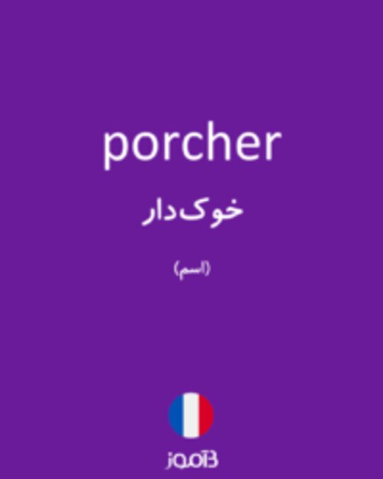  تصویر porcher - دیکشنری انگلیسی بیاموز