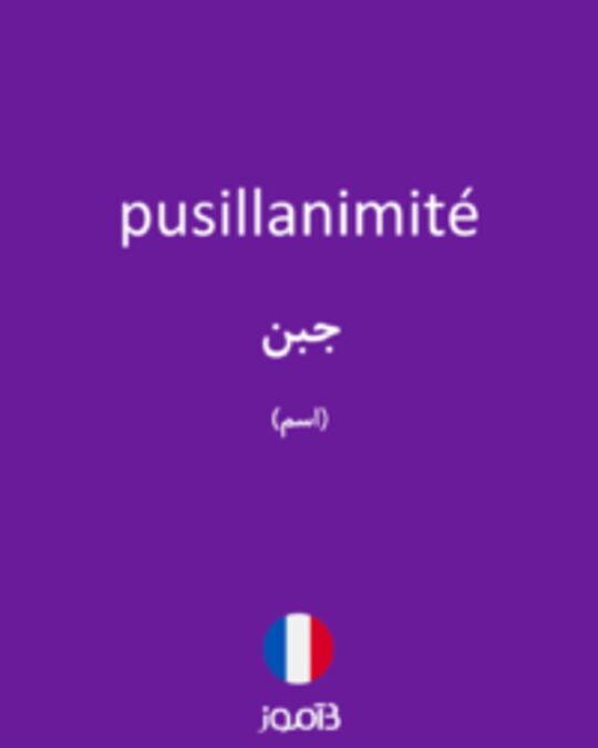  تصویر pusillanimité - دیکشنری انگلیسی بیاموز