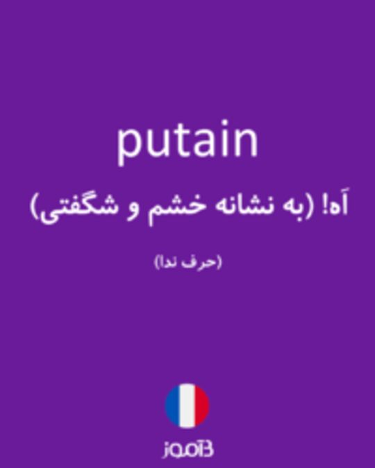  تصویر putain - دیکشنری انگلیسی بیاموز