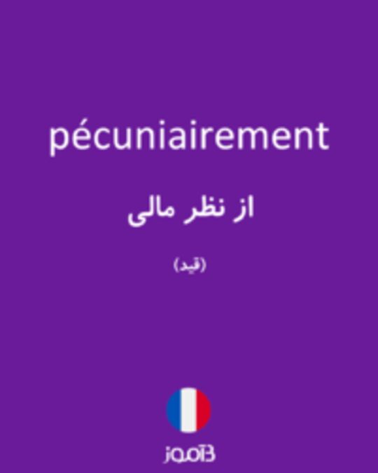  تصویر pécuniairement - دیکشنری انگلیسی بیاموز