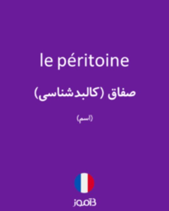  تصویر le péritoine - دیکشنری انگلیسی بیاموز