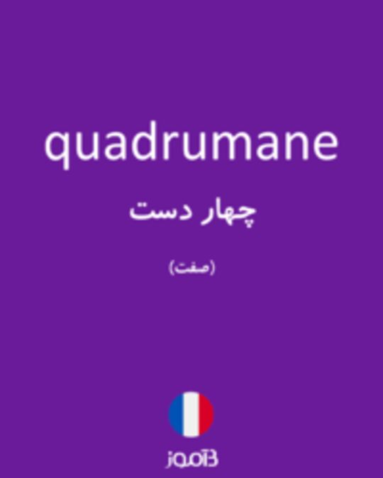  تصویر quadrumane - دیکشنری انگلیسی بیاموز