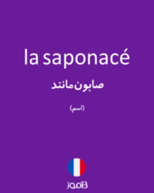  تصویر la saponacé - دیکشنری انگلیسی بیاموز
