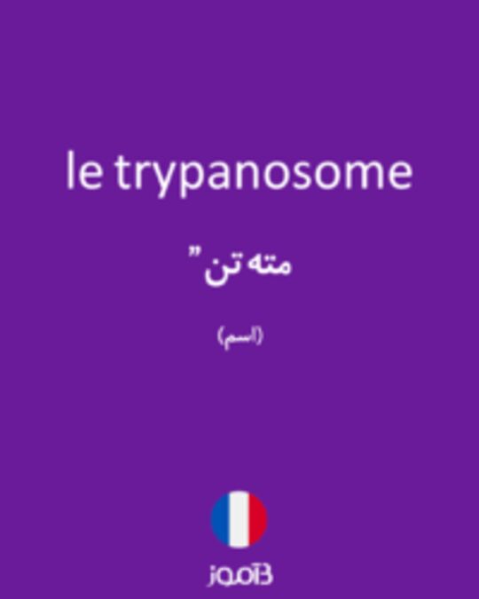  تصویر le trypanosome - دیکشنری انگلیسی بیاموز