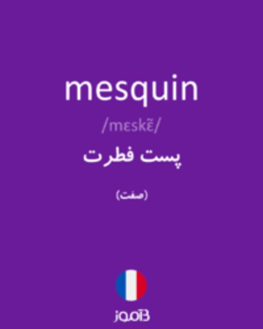  تصویر mesquin - دیکشنری انگلیسی بیاموز