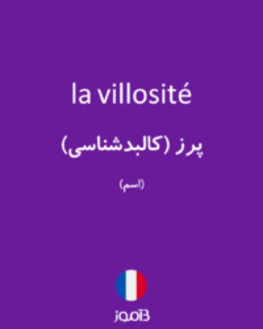  تصویر la villosité - دیکشنری انگلیسی بیاموز