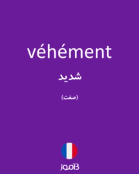  تصویر véhément - دیکشنری انگلیسی بیاموز