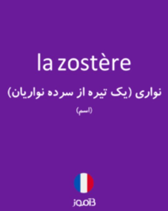  تصویر la zostère - دیکشنری انگلیسی بیاموز