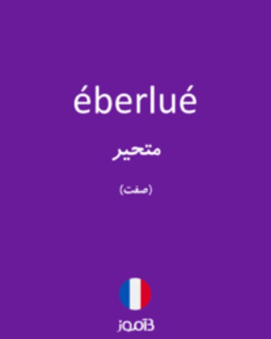  تصویر éberlué - دیکشنری انگلیسی بیاموز