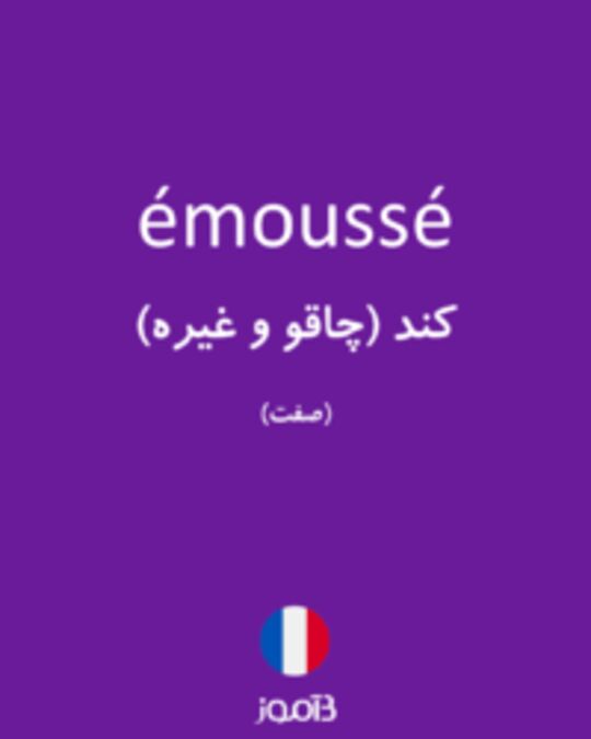  تصویر émoussé - دیکشنری انگلیسی بیاموز