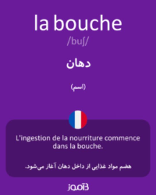  تصویر la bouche - دیکشنری انگلیسی بیاموز