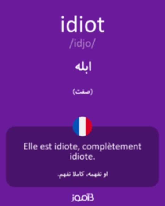  تصویر idiot - دیکشنری انگلیسی بیاموز