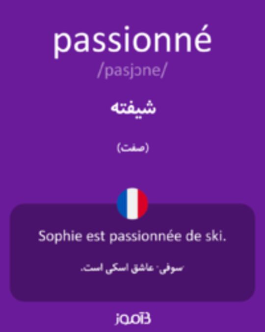  تصویر passionné - دیکشنری انگلیسی بیاموز