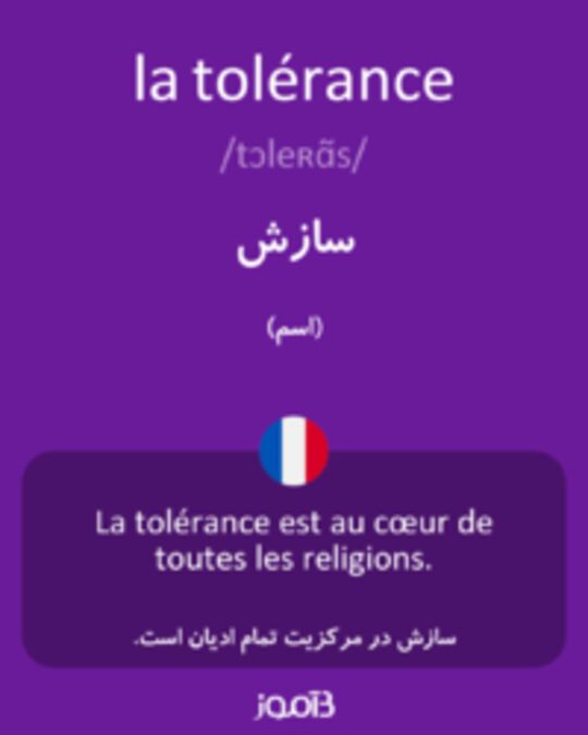  تصویر la tolérance - دیکشنری انگلیسی بیاموز