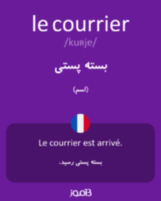  تصویر le courrier - دیکشنری انگلیسی بیاموز