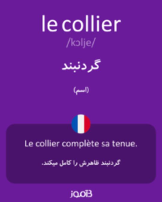  تصویر le collier - دیکشنری انگلیسی بیاموز