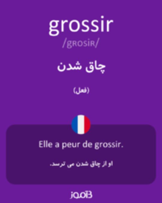  تصویر grossir - دیکشنری انگلیسی بیاموز