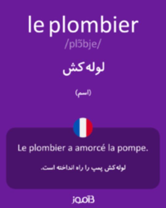  تصویر le plombier - دیکشنری انگلیسی بیاموز