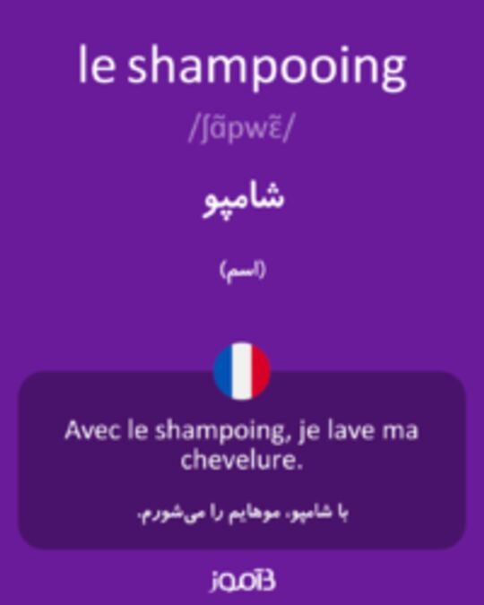  تصویر le shampooing - دیکشنری انگلیسی بیاموز