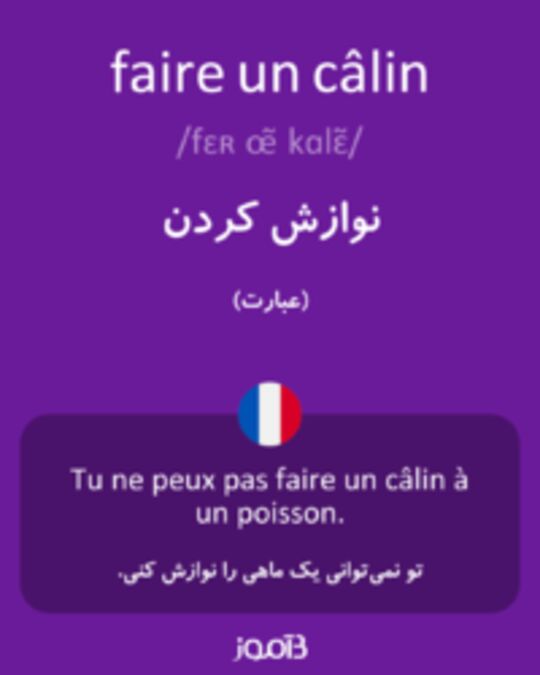  تصویر faire un câlin - دیکشنری انگلیسی بیاموز