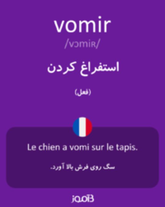  تصویر vomir - دیکشنری انگلیسی بیاموز