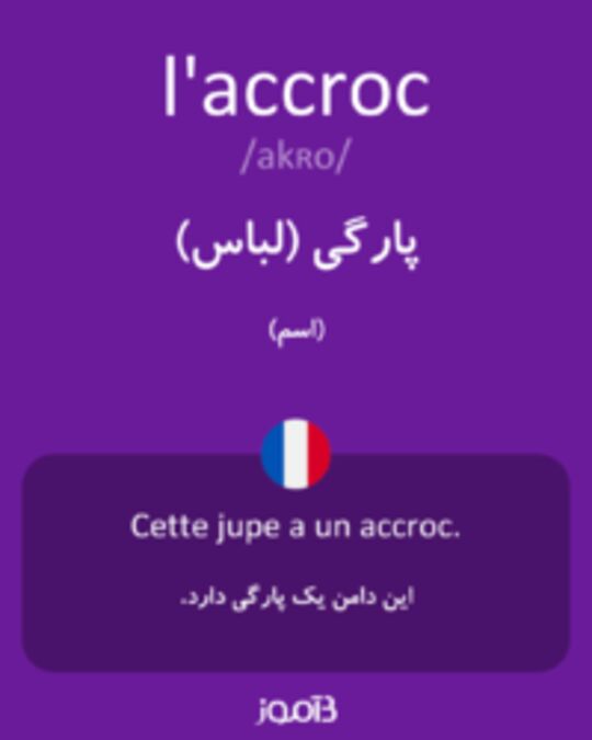  تصویر l'accroc - دیکشنری انگلیسی بیاموز