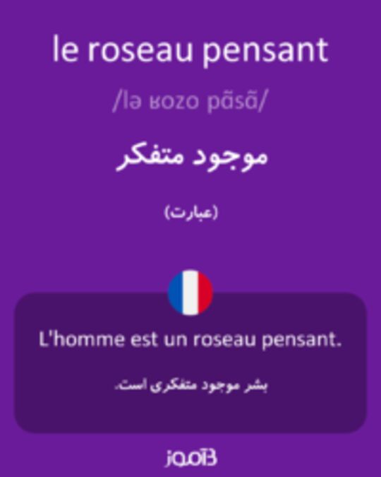  تصویر le roseau pensant - دیکشنری انگلیسی بیاموز