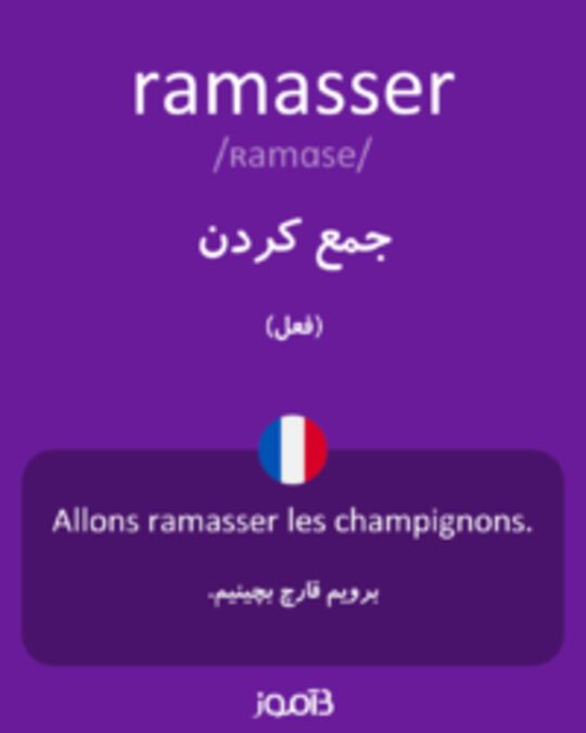  تصویر ramasser - دیکشنری انگلیسی بیاموز