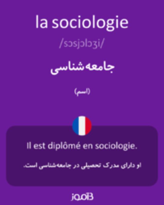  تصویر la sociologie - دیکشنری انگلیسی بیاموز