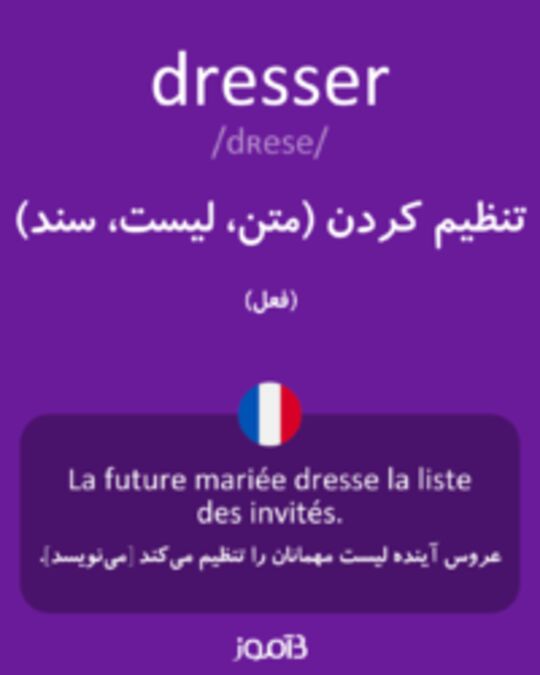  تصویر dresser - دیکشنری انگلیسی بیاموز