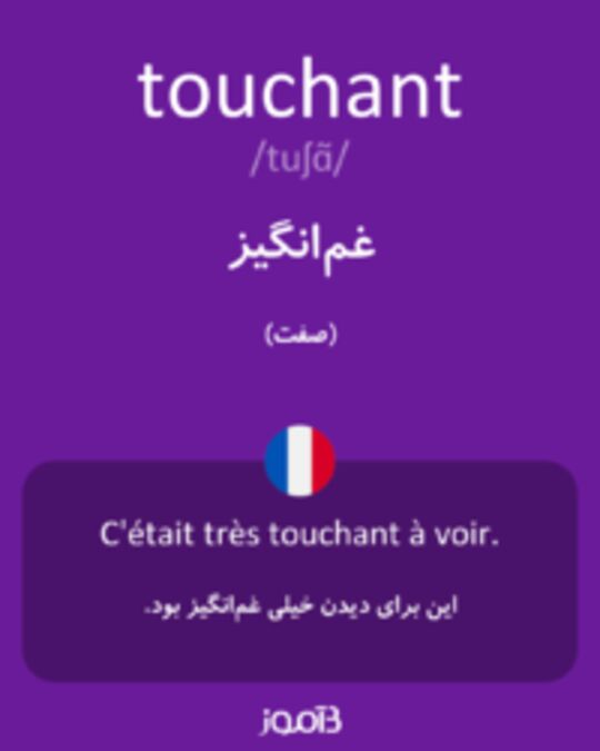  تصویر touchant - دیکشنری انگلیسی بیاموز