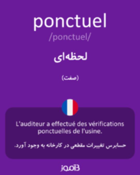  تصویر ponctuel - دیکشنری انگلیسی بیاموز