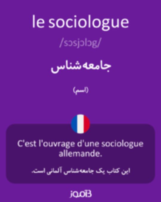  تصویر le sociologue - دیکشنری انگلیسی بیاموز