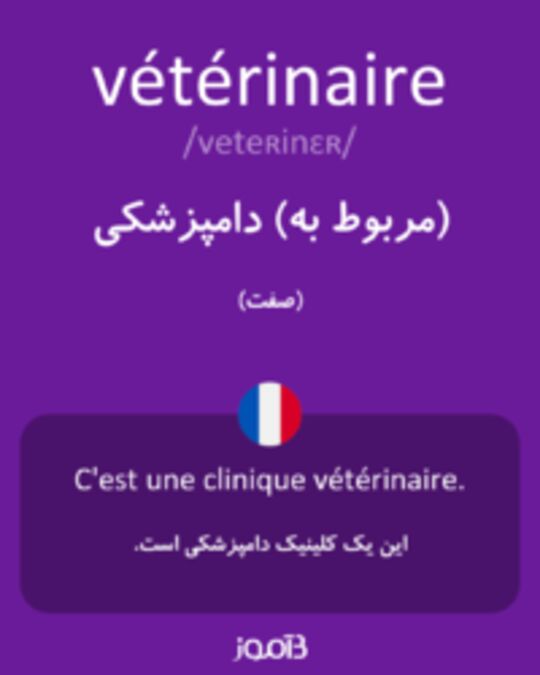  تصویر vétérinaire - دیکشنری انگلیسی بیاموز