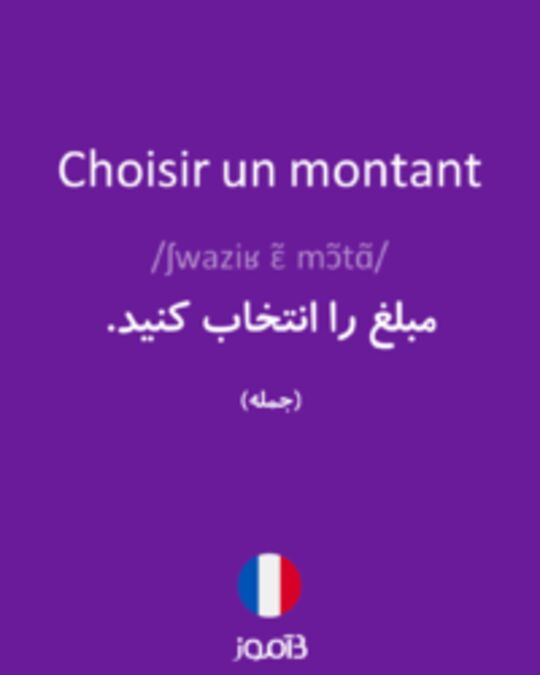  تصویر Choisir un montant - دیکشنری انگلیسی بیاموز