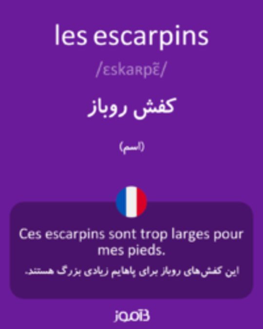  تصویر les escarpins - دیکشنری انگلیسی بیاموز