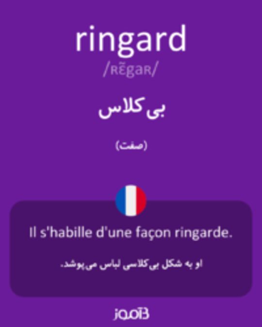  تصویر ringard - دیکشنری انگلیسی بیاموز