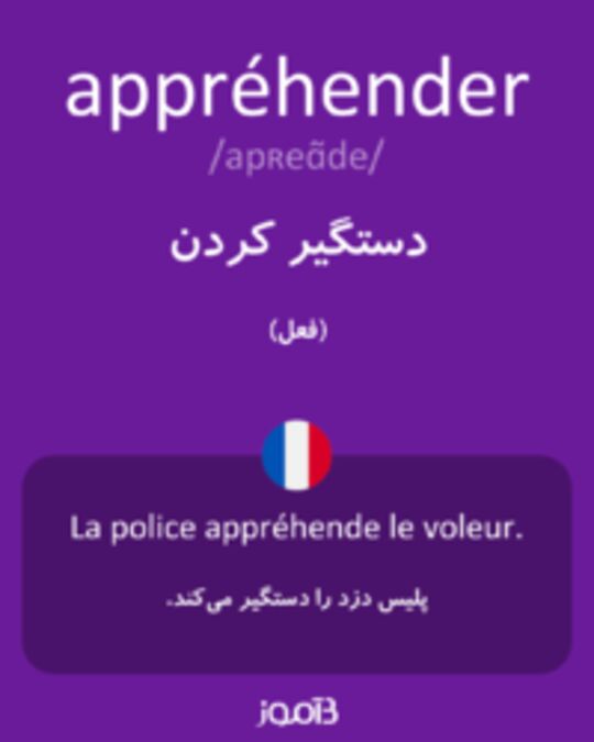  تصویر appréhender - دیکشنری انگلیسی بیاموز