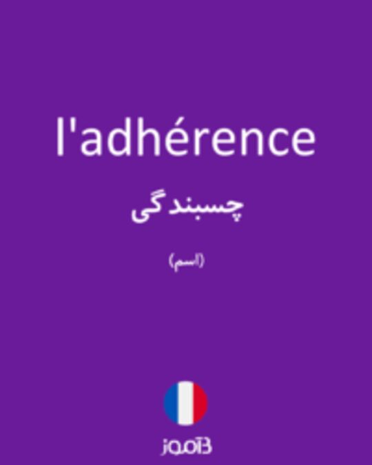  تصویر l'adhérence - دیکشنری انگلیسی بیاموز