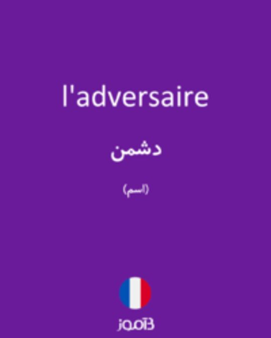  تصویر l'adversaire - دیکشنری انگلیسی بیاموز