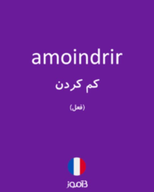  تصویر amoindrir - دیکشنری انگلیسی بیاموز