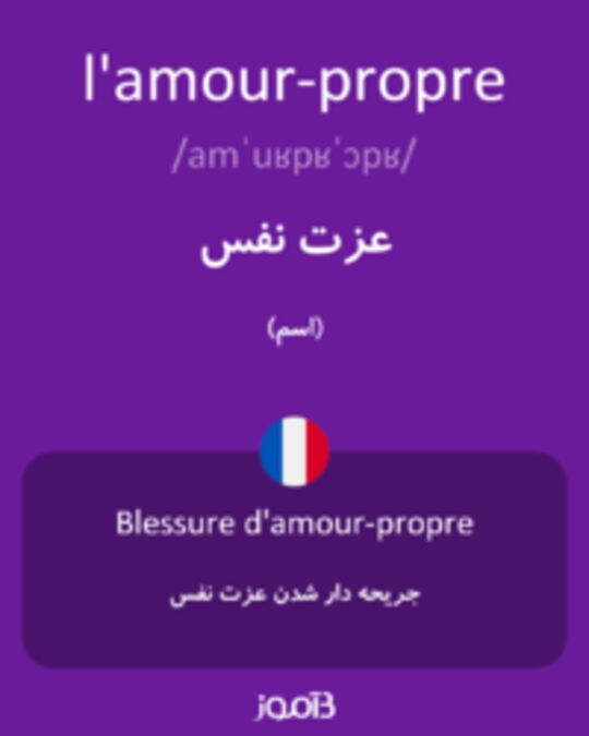  تصویر l'amour-propre - دیکشنری انگلیسی بیاموز