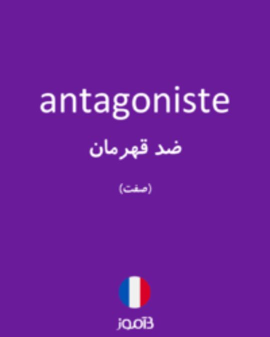  تصویر antagoniste - دیکشنری انگلیسی بیاموز