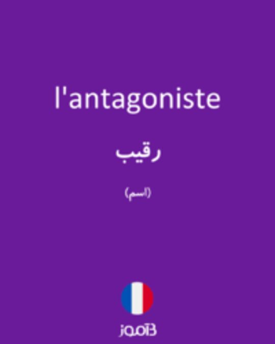  تصویر l'antagoniste - دیکشنری انگلیسی بیاموز