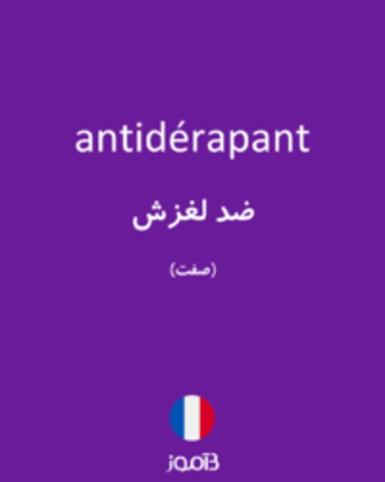  تصویر antidérapant - دیکشنری انگلیسی بیاموز