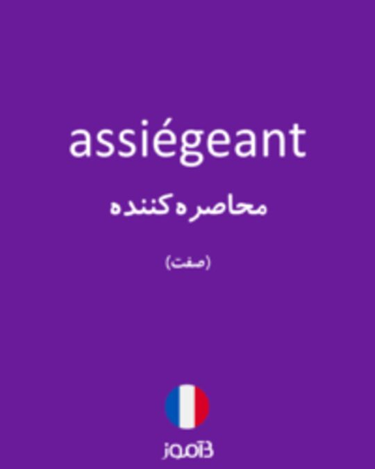  تصویر assiégeant - دیکشنری انگلیسی بیاموز