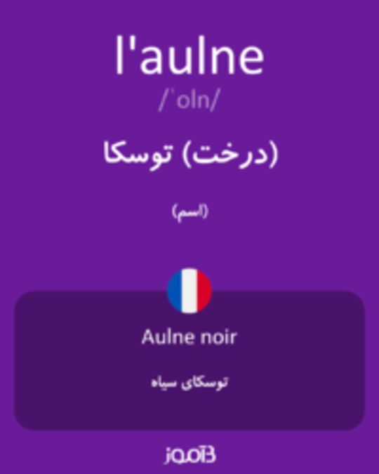  تصویر l'aulne - دیکشنری انگلیسی بیاموز