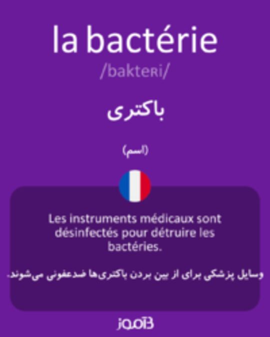  تصویر la bactérie - دیکشنری انگلیسی بیاموز